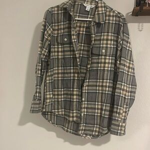 Grey and Beige Flannel